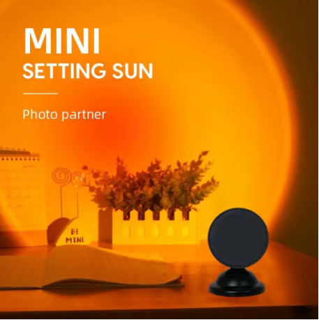 mini sunset projection lamp