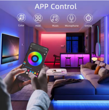 Smart WiFi & Bluetooth LED Strip Light 3M
