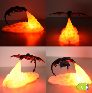 🔥 3D Printed Dragon Lamp