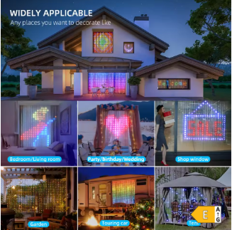✨ Smart LED Curtain Lights 1M