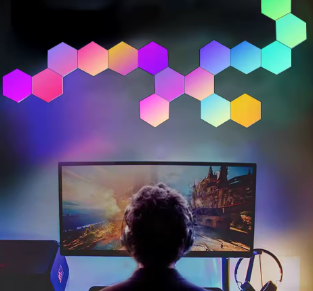 🎮 Smart Hexagon LED Wall Panels 8pcs