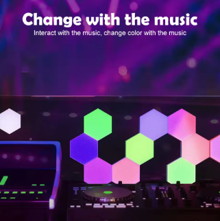 🎮 Smart Hexagon LED Wall Panels 8pcs