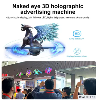 🐉 3D Hologram LED Fan Display