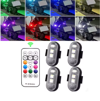 LED Motorcycle Underglow Light Kit 4 pcs