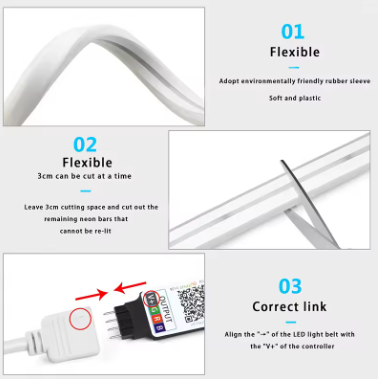 Smart WiFi & Bluetooth LED Strip Light 3M