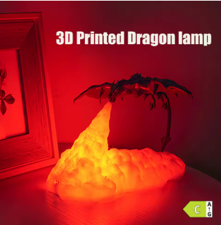 🔥 3D Printed Dragon Lamp