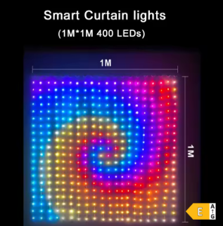 ✨ Smart LED Curtain Lights 1M