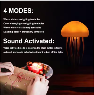 🌈 Jellyfish LED Mood Lamp